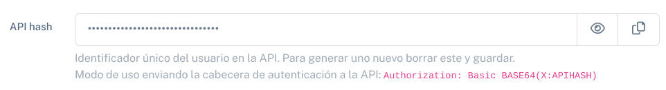 Campo API Hash en LibreDTE.