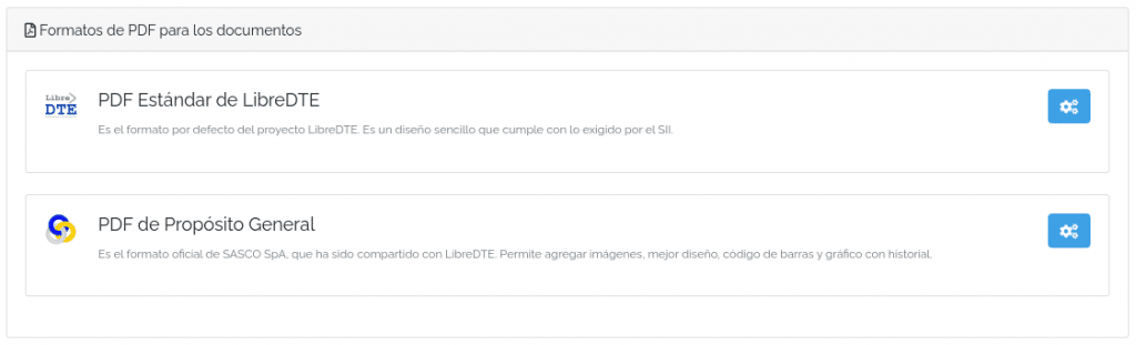 Formato de PDF LibreDTE