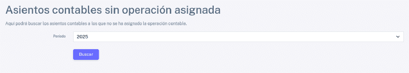 Asientos sin operación