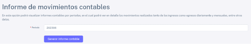 Movimientos mensuales
