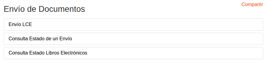 Envío de documentos