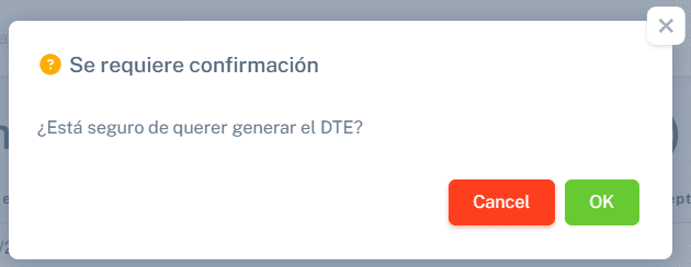 Confirmar emisión real