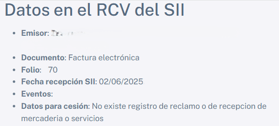 Ver datos de compra y venta de un DTE