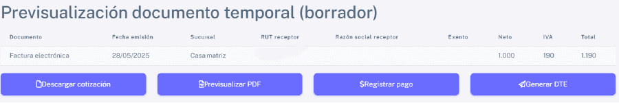 Previsualizar documento temporal