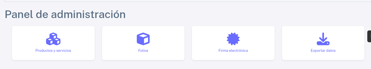 Administrador de folios desde Administración