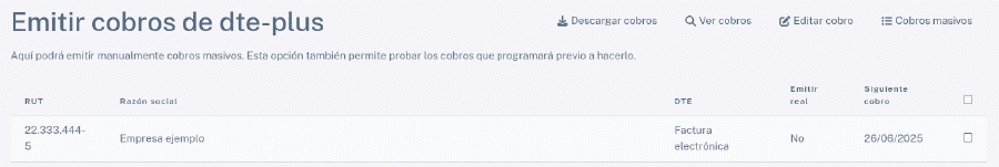 Envío masivo de pagos