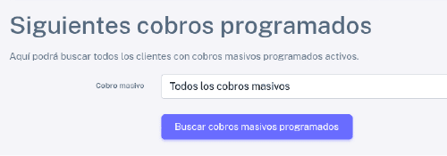 Buscar siguientes cobros