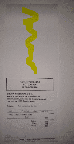 Ejemplo de espacio en blanco