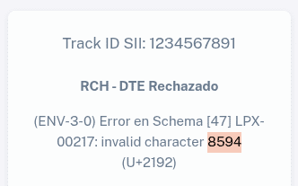 Código del caracter
