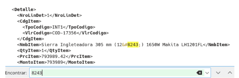 Contenido del archivo