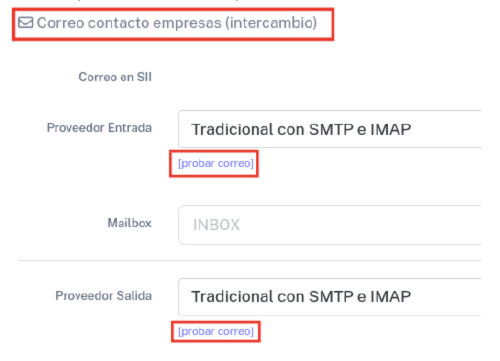 Correo contacto empresas (intercambio)