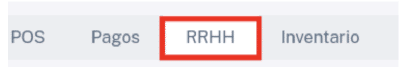 pestaña de “RRHH