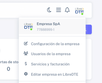 Configuración de la empresa