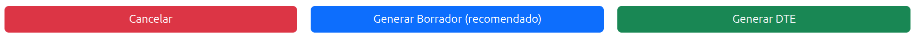 Botones disponibles