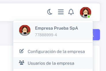 Configuración de la empresa