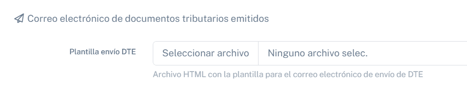 Pantalla para subir plantilla